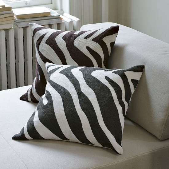Zebramönster Pillow Ideas 2013- Färgtrender