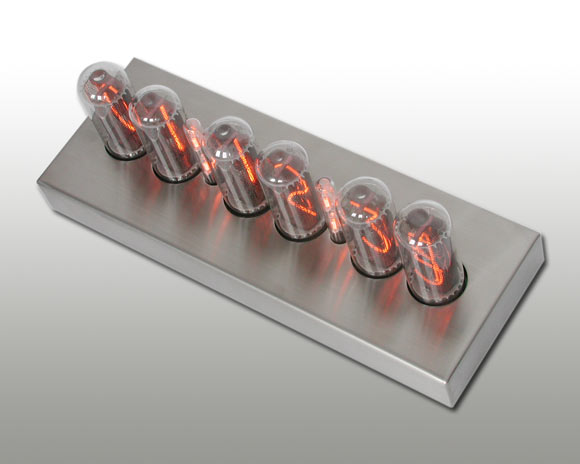 IN-18 Nixie rörklocka aluminium
