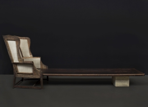bänk fåtölj designer möbler samling av James Plumb
