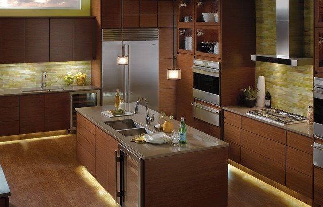 belysning i köket modern utrustning idéer enkla