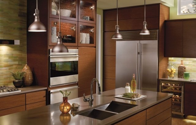 belysning i köket moderna möbleridéer