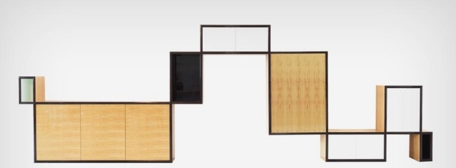 skåp minimalistisk möbeldesign av brad pitt