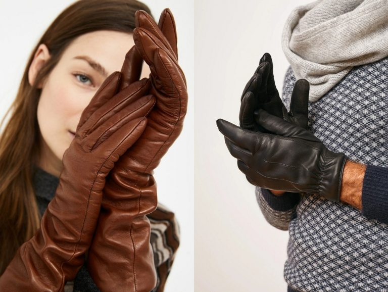 Handskar får endast tvättas för hand och få lufttorka