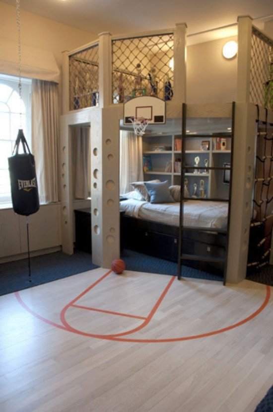 basketbäddsidéer för sovande hörnbarnsrum
