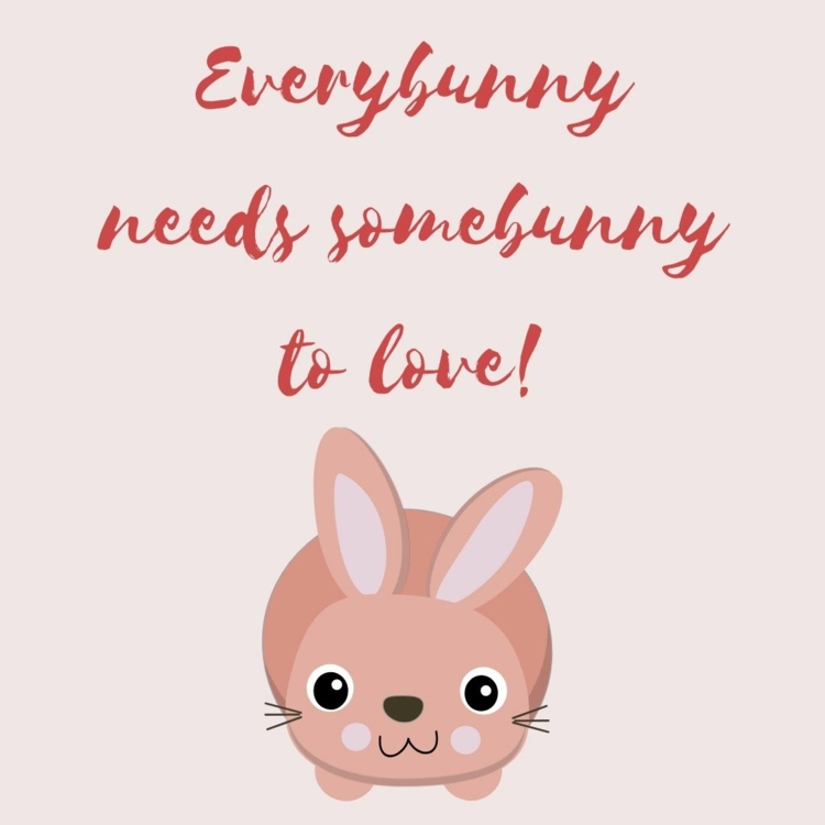 Hälsningar till påsk på engelska - Everybunny behöver någon att älska