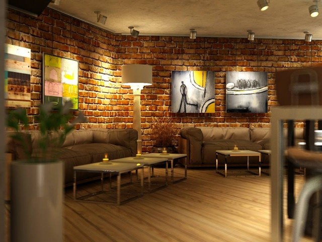 Champagne Room Art Club kapitanov design trägolv mysigt café