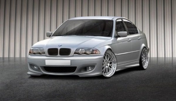 silverbil BMW 3 -serie E46 1998 2005 spinnemärke