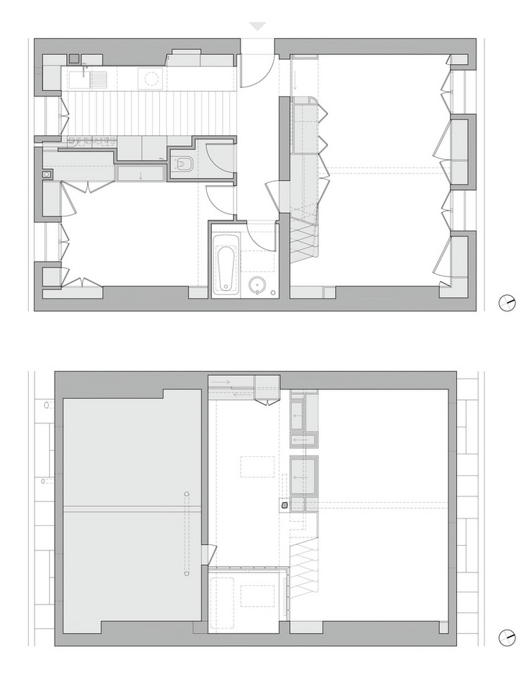 Översta våningen lägenhet-design-planritning-plan-vardagsrum