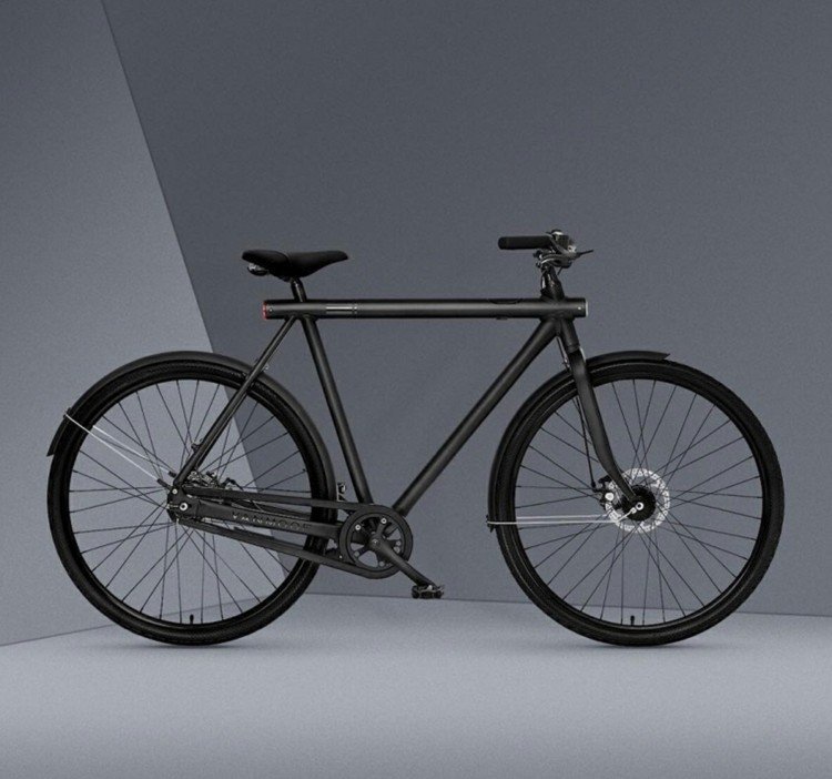 smart cykel svart-design-8-gaenge-vanmoof