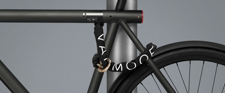 smart-cykel-cykel-lås-idé-metall-ram-silver