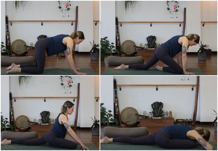 yoga sovande svaninstruktion