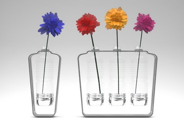 miljövänliga blomma vas plastflaskor återvinner Human Republic