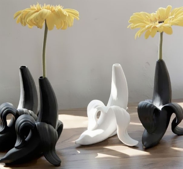rolig bananform designer vas-Jonathan Adler
