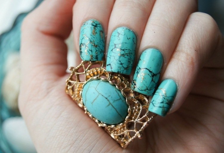 turkosa naglar arkiverade raka ädelstenar smycken