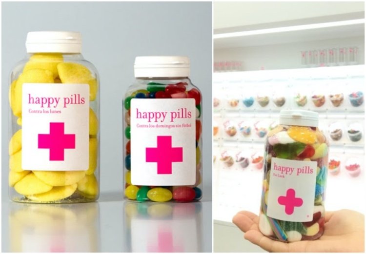 Lucky -piller packar godis fint