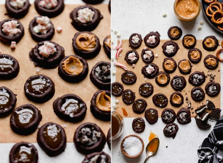 Fyllda chokladkringlor kan snabbt och enkelt tillagas som fingermat utan bakning