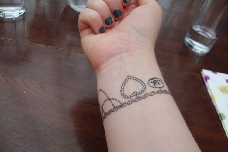 tatuering armband kvinna charm kedja hänge dröm catcher hjärta