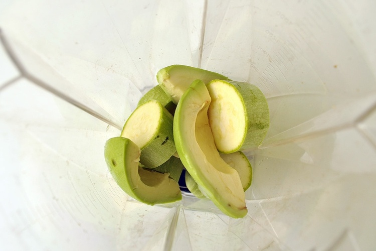 veganskt recept på sallad med majonnäsblandare pueree zucchini majonnäs