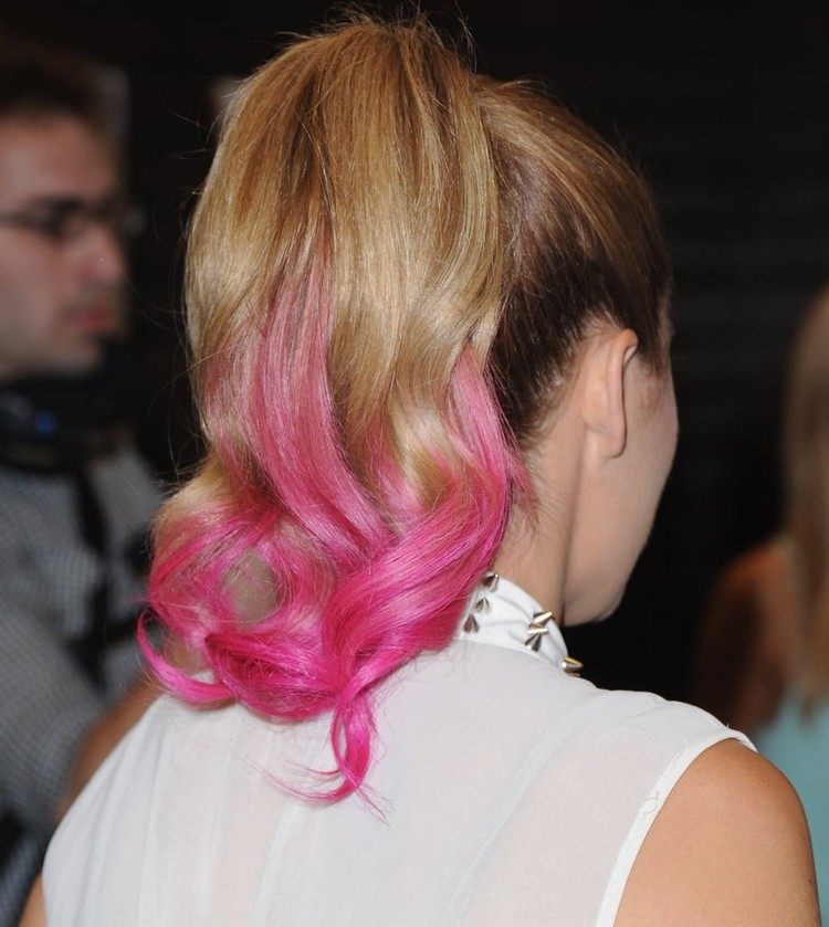 pasatellfärgade hårspetsar Trend Dip Dye Hårinstruktioner