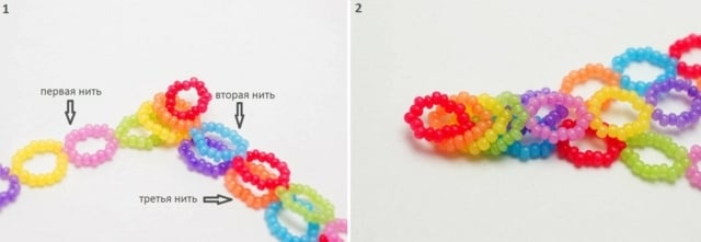 gör armbandet själv enkelt färgglada steg 2
