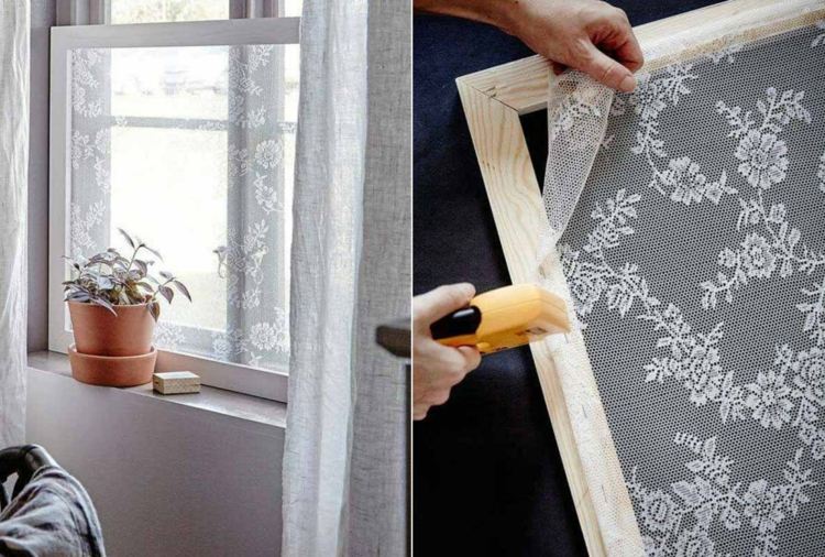 Gör din egen fönsterdekoration för sommaren med spetsar - instruktioner för en flugskärm