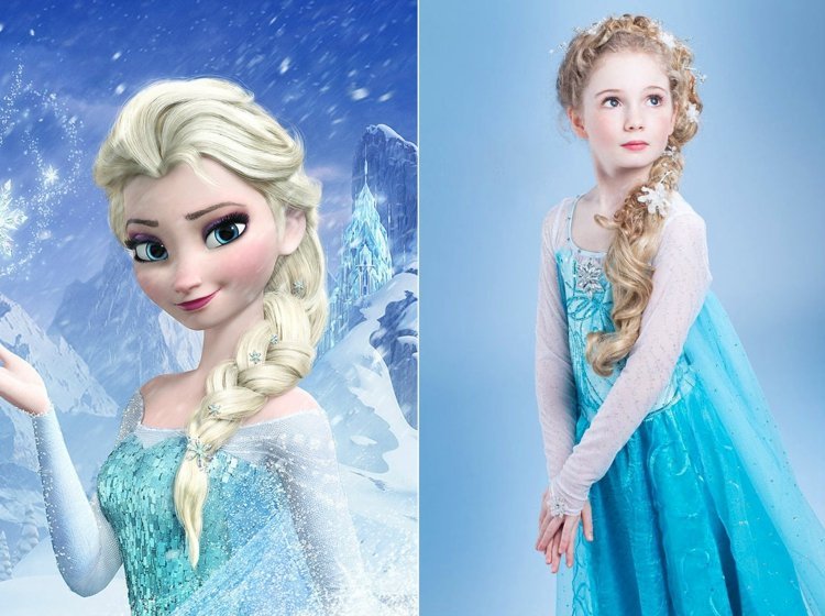 updo-kostymer-elsa-blå-fläta-idé-snöflingor