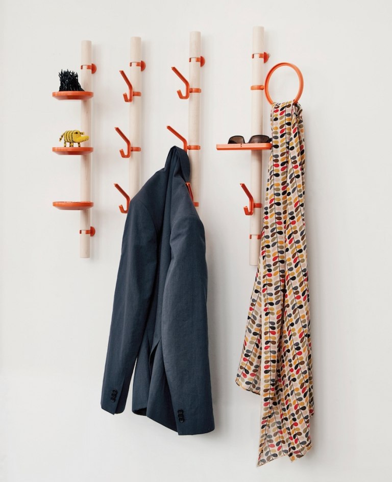 Garderob krokar bygga trä själv Instruktioner för hall dekoration idéer roligt