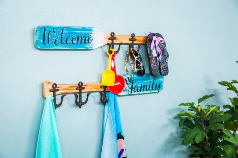 Garderob barnrum DIY garderobskrokar gör instruktioner