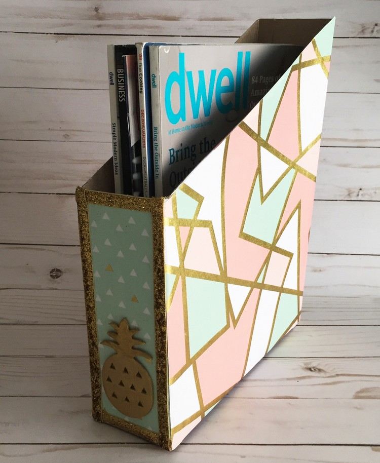 DIY gåvor tonåring flicka tidningslåda gjord av spannmålslåda