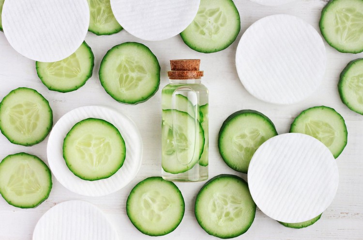 gurka vatten innehåll ingredienser hud recept
