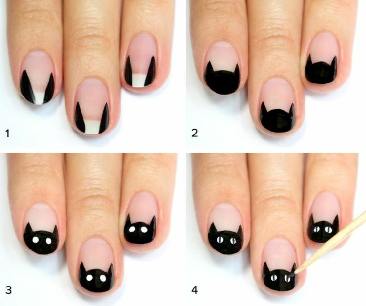 halloween naglar styling-naglar-gör-det-själv