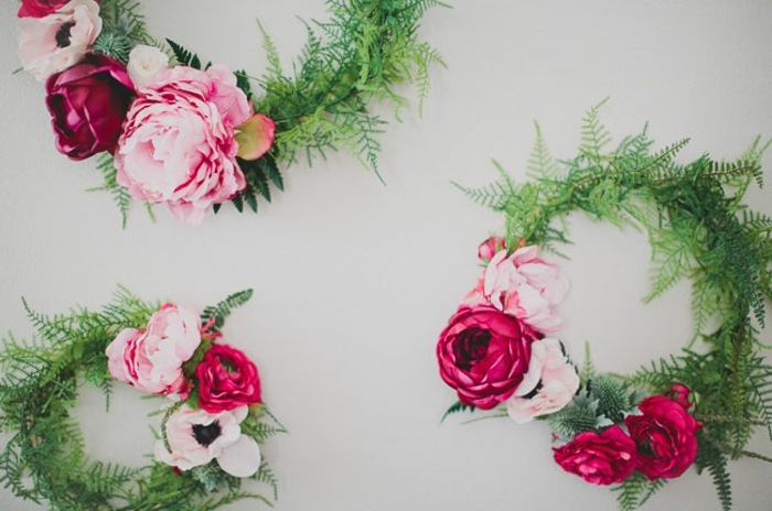 brud att gifta sig med dekoration DIY blommor kransrosor