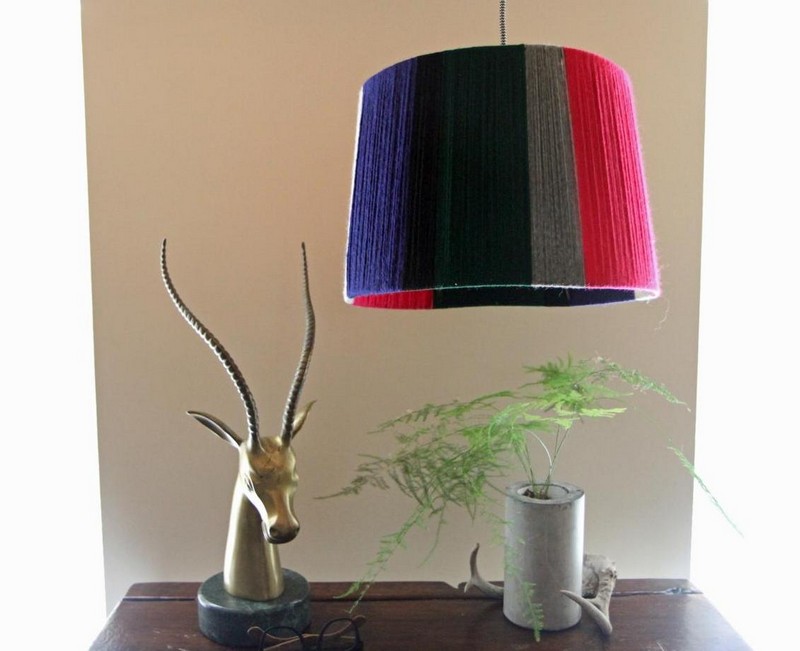 DIY-lampa-hängande-ljus-garn-dekorera