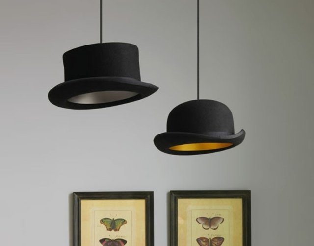gör lampor själv hattar original idé