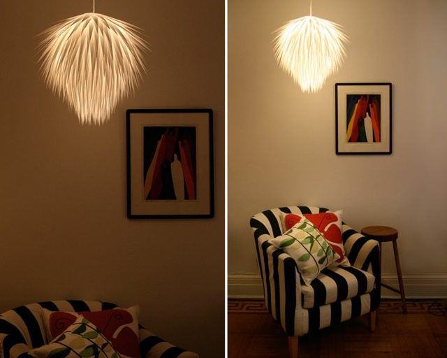 papperslampa tinker effektivt fåtölj randig