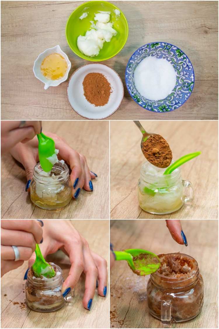 DIY läppskalning 15 enkla recept med naturliga ingredienser gör kakaoskal