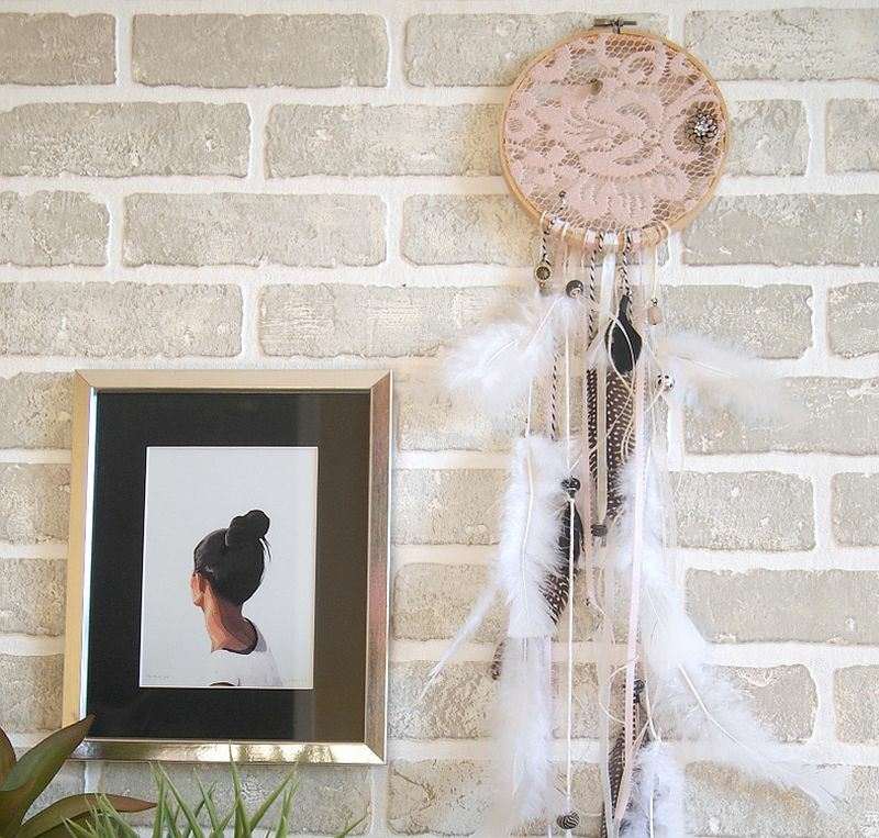 diy dream catcher instruktioner deco sovrum vintage
