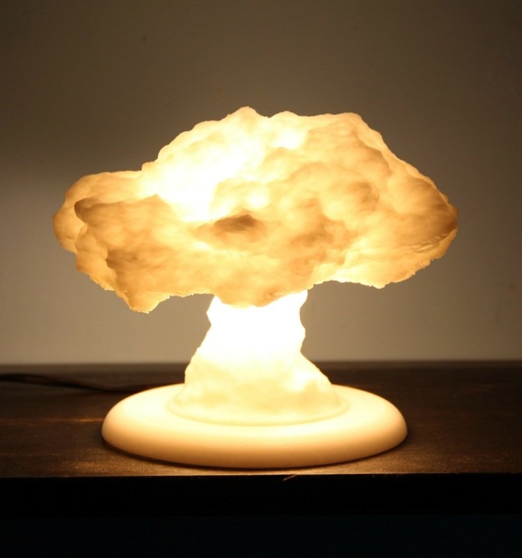 diy-moln-lampa-bord-lampa-svamp moln-form-skrivbord