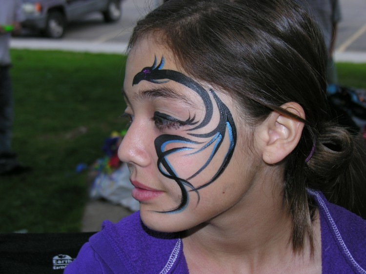 vuxen karneval makeup idéer kinesisk drake
