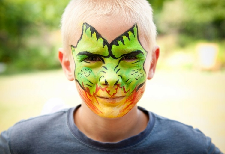 Mardi Gras halloween barn ansikte make up drake