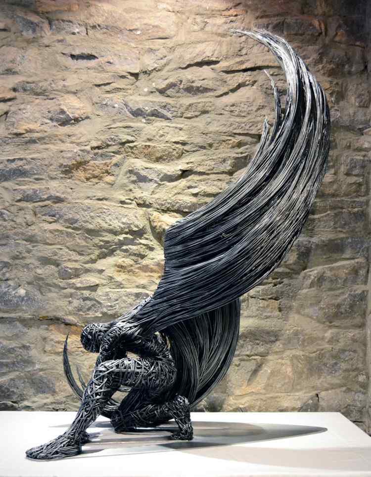ängelskulptur wing art richard stainthorp