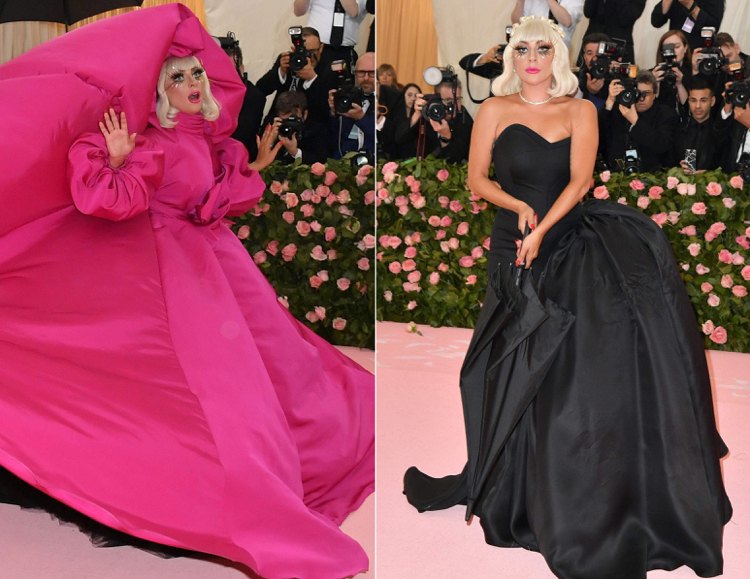 dramatisk klädbyte av Lady Gaga på Met Gala 2019