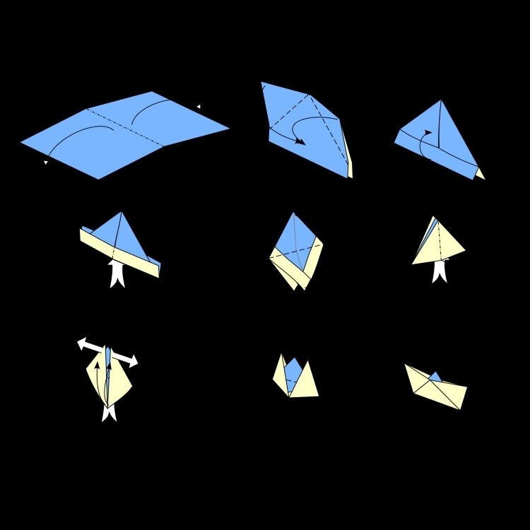 kreativ-pyssel-med-barn-utomhus-origami-vikning-schema
