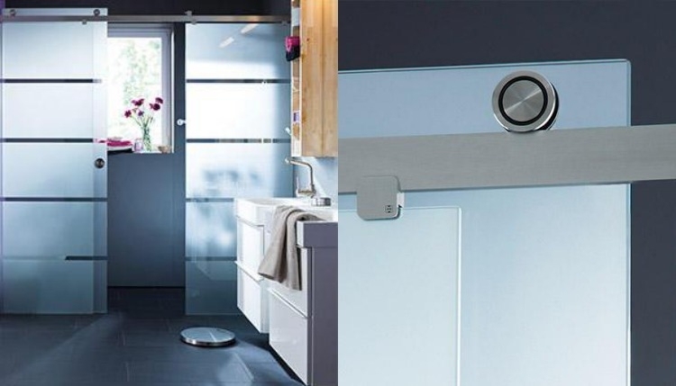 Duschvägg-glas-skjutdörrar-duschkabin-frostat glas-mekanism-design-modern