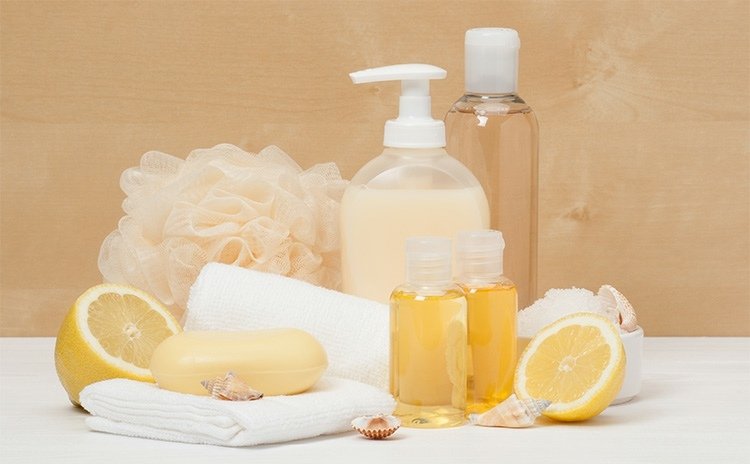 Gör din egen duschgel kärntvål citronförpackning recept ingredienser