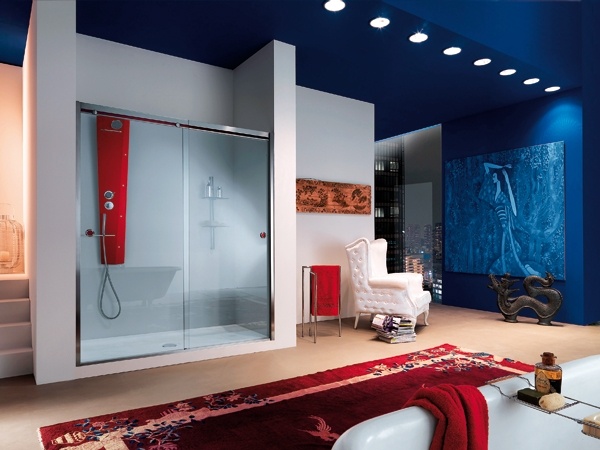 badrumsdesign duschkabin glasvägg förslag design