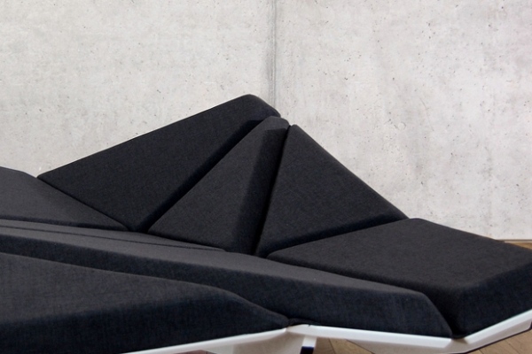 Bärbar soffa med design för stoppning av sömnfunktioner