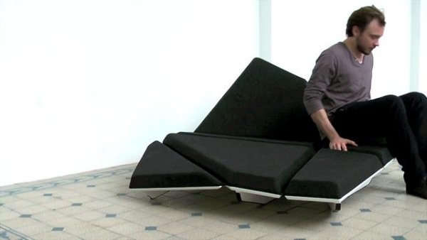 Modern designer soffa, soffklädsel, dynamisk design