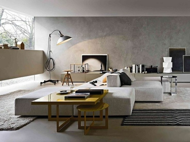 Vardagsrumsdesign hörn soffa design idéer funktionellt praktiska
