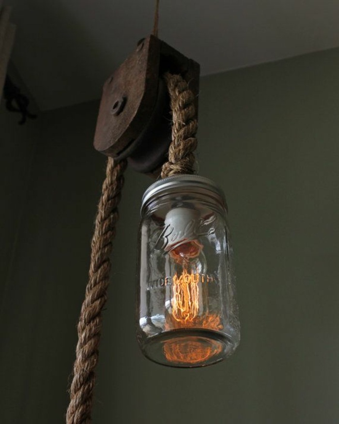 dekoration edison glödlampor kabeldrag rustik stil